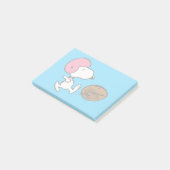 Post-it® cacahuètes | Snoopy Football Kicker (Incliné)