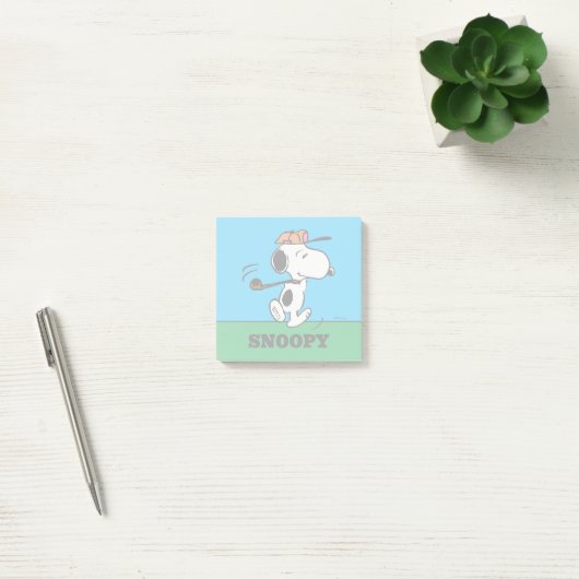 Post-it® cacahuètes | Snoopy Golf Swing (Bureau)