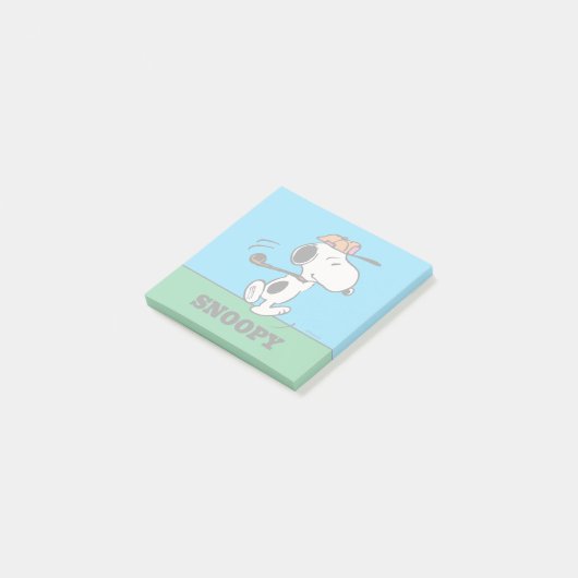 Post-it® cacahuètes | Snoopy Golf Swing (Incliné)