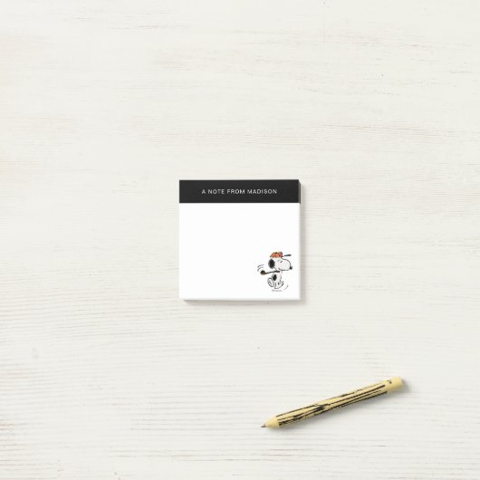 Post-it® cacahuètes | Snoopy Golf Swing (Sur un bureau)