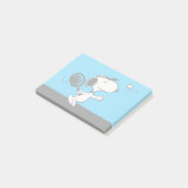 Post-it® cacahuètes | Snoopy Joue Au Tennis (Incliné)