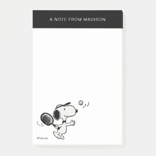 Post-it® cacahuètes   Snoopy Joue Au Tennis