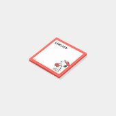 Post-it® cacahuètes | Snoopy Making the Catch (Incliné)