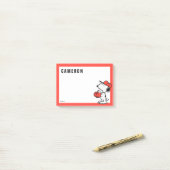 Post-it® cacahuètes | Snoopy Making the Catch (Sur un bureau)