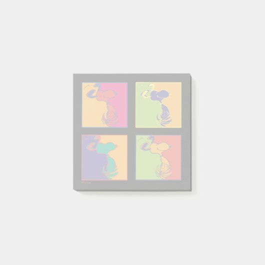 Post-it® cacahuètes | Snoopy Pop Art Moderne (Devant)