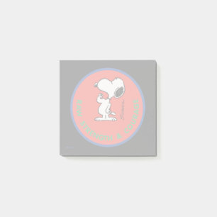 Post-it® cacahuètes   Snoopy Raw Force & Courage Badge