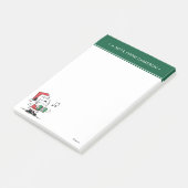 Post-it® cacahuètes | Snoopy Santa Claus Accordian (Incliné)