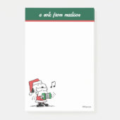 Post-it® cacahuètes | Snoopy Santa Claus Accordian (Devant)