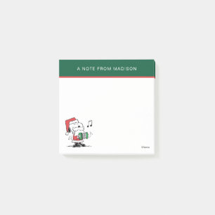 Post-it® cacahuètes   Snoopy Santa Claus Accordian