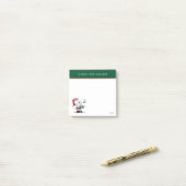 Post-it® cacahuètes | Snoopy Santa Claus Accordian (Sur un bureau)