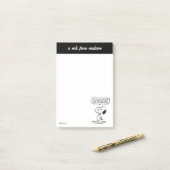 Post-it® cacahuètes | Snoopy Vous ne pouvez pas regarder to (Sur un bureau)