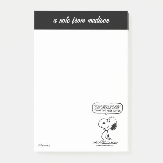 Post-it® cacahuètes | Snoopy Vous ne pouvez pas regarder to (Devant)