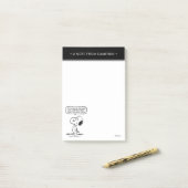 Post-it® cacahuètes | Snoopy Vous ne pouvez pas regarder to (Sur un bureau)