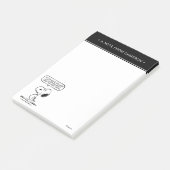 Post-it® cacahuètes | Snoopy Vous ne pouvez pas regarder to (Incliné)