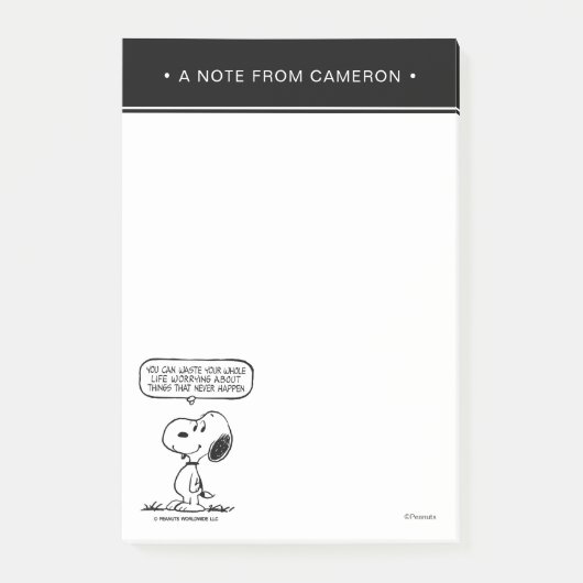 Post-it® cacahuètes | Snoopy Vous ne pouvez pas regarder to (Devant)