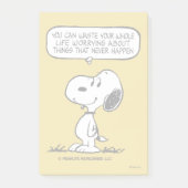 Post-it® cacahuètes | Snoopy Vous ne pouvez pas regarder to (Devant)
