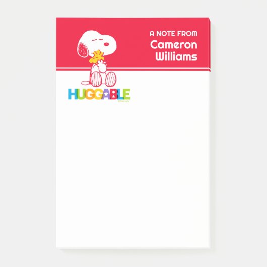 Post-it® cacahuètes | Snoopy & Woodstock Huggable (Devant)