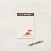 Post-it® cacahuètes | Snoopy & Woodstock Joy Sled Ride (Sur un bureau)