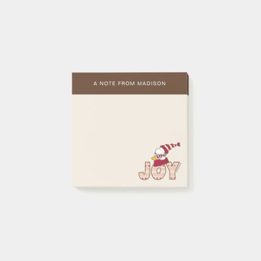 Post-it® cacahuètes | Snoopy & Woodstock Joy Sled Ride (Devant)