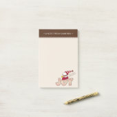 Post-it® cacahuètes | Snoopy & Woodstock Joy Sled Ride (Sur un bureau)