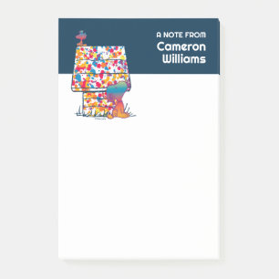 Post-it® cacahuètes   Snoopy & Woodstock Rainbow Paint