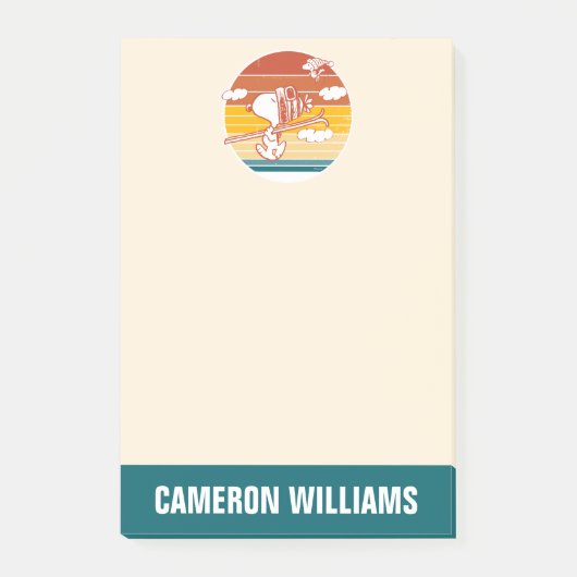 Post-it® cacahuètes | Snoopy & Woodstock Ski Trip (Devant)