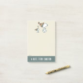 Post-it® cacahuètes | Snoopy & Woodstock Ski Trip (Sur un bureau)
