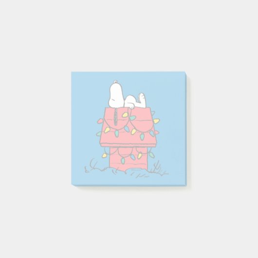 Post-it® cacahuètes | Snoopy's Dog House With Lights (Devant)