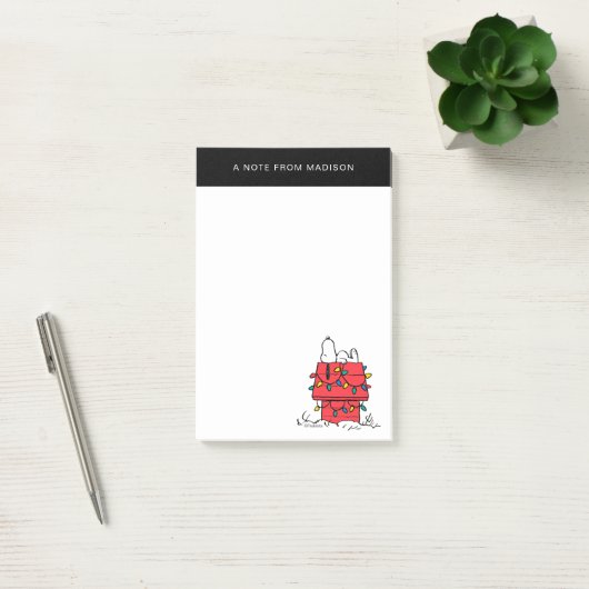 Post-it® cacahuètes | Snoopy's Dog House With Lights (Bureau)