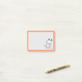 Post-it® cacahuètes | Une Danse Heureuse Snoopy (Sur un bureau)
