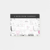 Post-it® cacahuètes | Valentine Heart Love Motif (Devant)