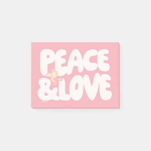 Post-it® cacahuètes | Woodstock Peace & Love (Devant)