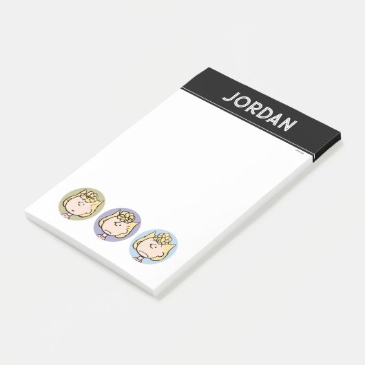 Post-it® Cachou | Les visages de Sally (Incliné)