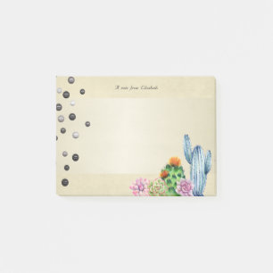 Post-it® Cactus aquarelle girly,Perles -