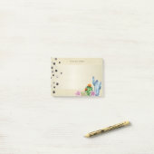 Post-it® Cactus aquarelle girly,Perles - (Sur un bureau)