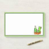 Post-it® Cactus cactus cactus succulents (Sur un bureau)
