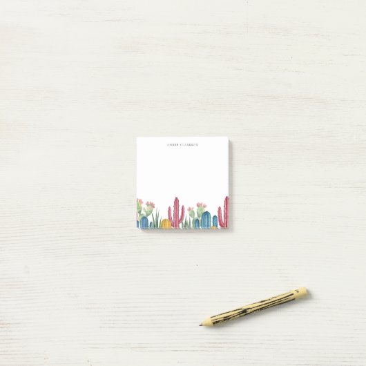 Post-it® Cactus colorés (Sur un bureau)