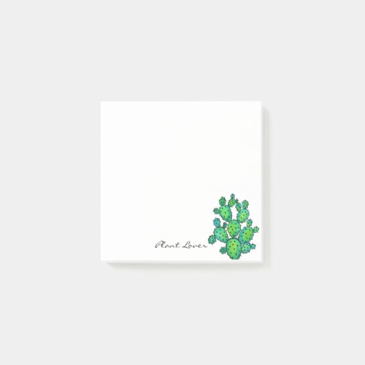 Post-it® Cactus épineux d'aquarelle magnifique (Devant)