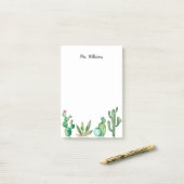 Post-it® Cactus Garden Professeur personnalisé (Sur un bureau)