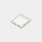 Post-it® Cactus illustré et motif de fleurs rose (Incliné)