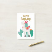 Post-it® Cactus Joyeux anniversaire (Sur un bureau)