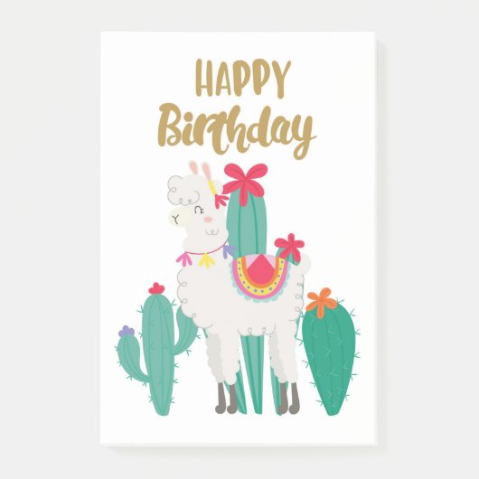 Post-it® Cactus Joyeux anniversaire (Devant)