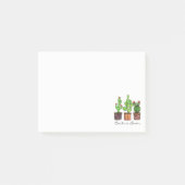 Post-it® Cactus mignon d'aquarelle dans des pots (Devant)
