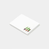 Post-it® Cactus mignon d'aquarelle dans des pots (Incliné)