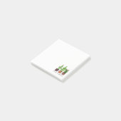 Post-it® Cactus mignon d'aquarelle dans des pots (Incliné)