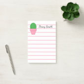 Post-it® Cactus mis en pot rose (Bureau)
