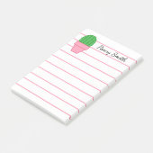 Post-it® Cactus mis en pot rose (Incliné)