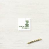 Post-it® Cactus Pas un gros cactus drôle dire (Sur un bureau)