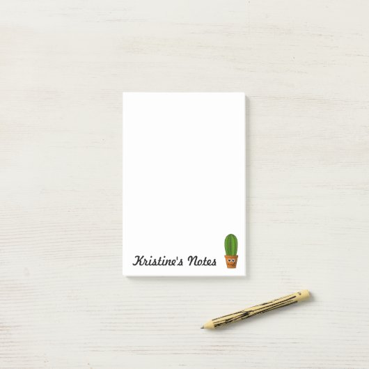 Post-it® Cactus Post-it (Sur un bureau)