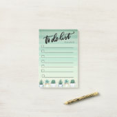 Post-it® Cactus, Succulents Green To Do List (Sur un bureau)